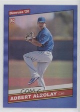 2020 Panini Donruss Retro 1986 Variations Holo Blue Adbert Alzolay #258 0c2