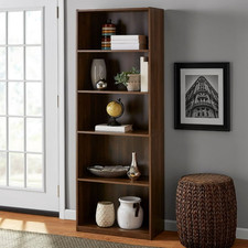  HOT SALE Mainstays 5-Shelf Bookcase with Adjustable Shelves  4 color 