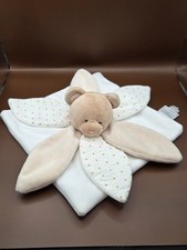 Doudou et Compagnie Paris Bear Security Blanket Lovey Flower Petal Nursery Toy