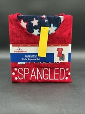 Way to Celebrate Patriotic "Star Spangled Crew" Kids 2-Piece Pajama Set Size 8