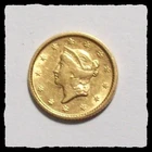 1851 Type1 LIBERTY HEAD One Dollar Gold Coin  Nice AU  #1D69  FREE US SHIP