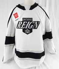 Ontario Reign #6 Game Used White Jersey NP Rem 54 417
