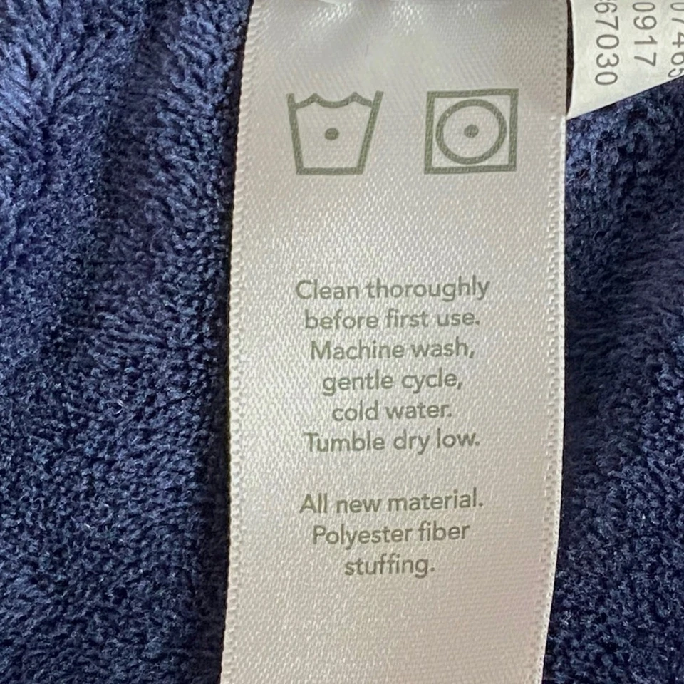 Manta de seguridad para bebé Carter's Whale Plush Lovey azul marino círculo lunares 13" Foto 4 de 4