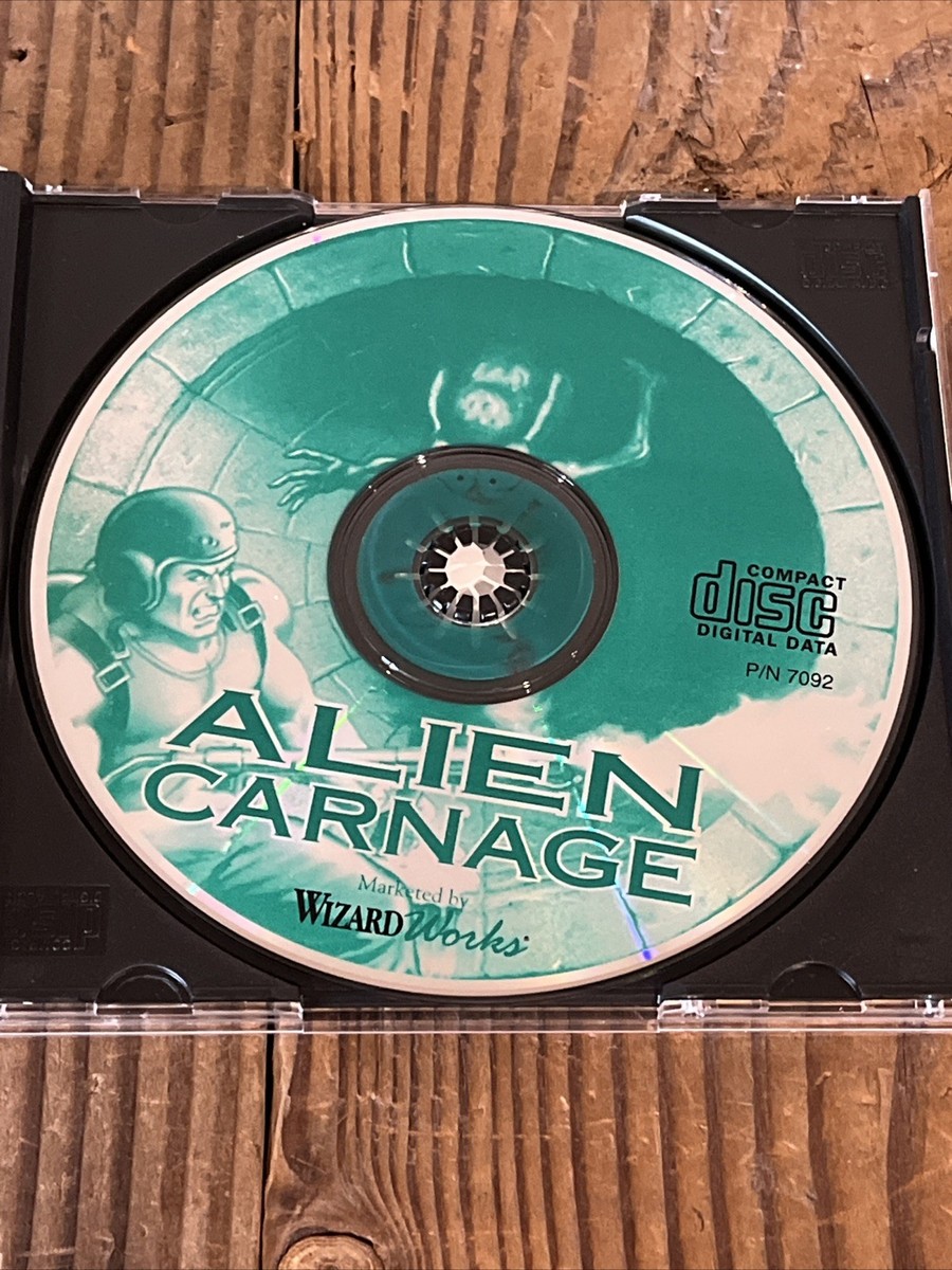 WIZARD WORKS ALIEN CARNAGE PC IBM GAME CD-ROM HALLOWEEN HARRY | eBay