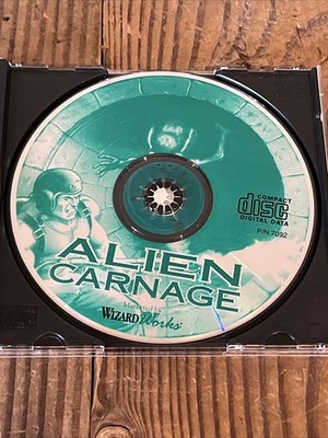 WIZARD WORKS ALIEN CARNAGE PC IBM GAME CD-ROM HALLOWEEN HARRY | eBay