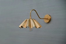 Aplique de pared industrial de latón juego de 2 luces ajustables estilo vintage