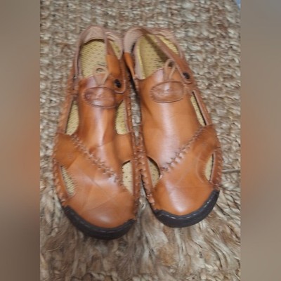 HSY Fashion Caoutchouc Sandals Size 47 US 12.5 Brown Leather  display picture 3