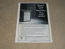 Klipsch Heresy, Klipschorn Speaker Ad, 1974, 1 page, Article