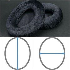 Oval Ellipse Egg Shape Full Size Velvet Ear Pad Foam Cushion EarMuff Headphone