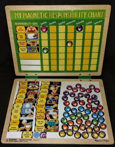 Melissa And Doug Wooden Magnetic Responsibility Chart - 第 1/12 張圖片