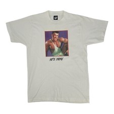 Vintage 80s Screen Stars Best He's Mine Graphic T-Shirt Single Stitch Large RARE