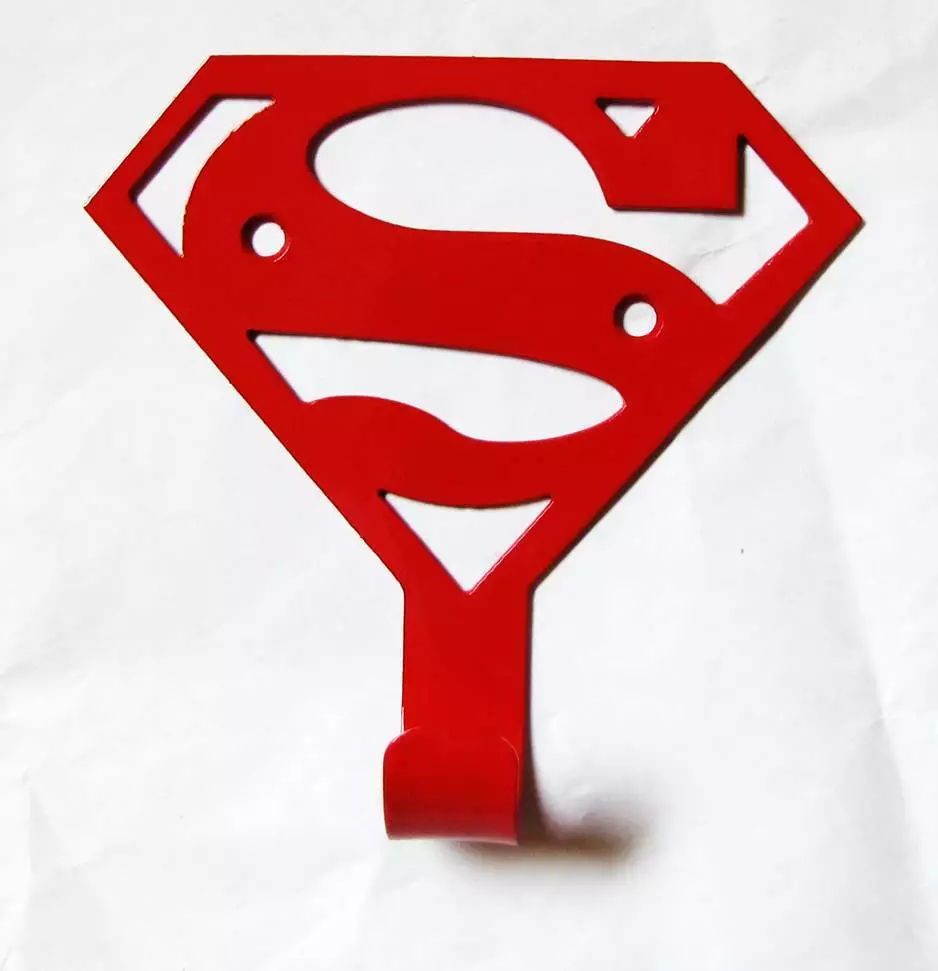 Metal SUPERMAN TOWEL Hook COAT Hook Superheros Hooks Superhero Hooks Hero Up