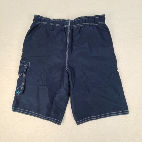 Ocean Pacific Swim Trunks Boys Large Blue Navy Board Shorts Surfing Beach - Picture 2 of 7
