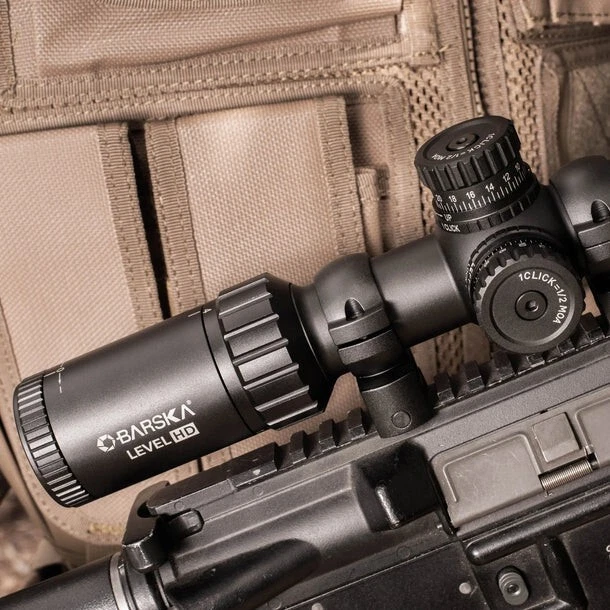 Mira para rifle Barska Zoom 1-4x 24 mm 223 nivel de retícula HD BDC AC12798 + 2X anillos Foto 4 de 4