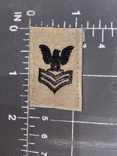 Sottufficiale 1a Classe E-6 Patch Distintivo Tab Stati Uniti Militare US Navy Naval - Foto 6 di 6