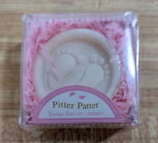 Pitter Patter Baby Girl Set of Two Baby Shower Gift Soaps