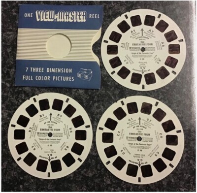 DIE FANTASTISCHEN VIER,SELTENE VIEWMASTER ROLLEN.K36 002-244/45/46.TOP ZUSTAND