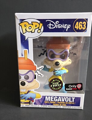 Funko Pop Disney Darkwing Duck Megavolt #463 Glow Chase GameStop