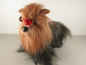 Lifesize Plush Yorkie Dog Ganz Heritage Collection Long Hair Show