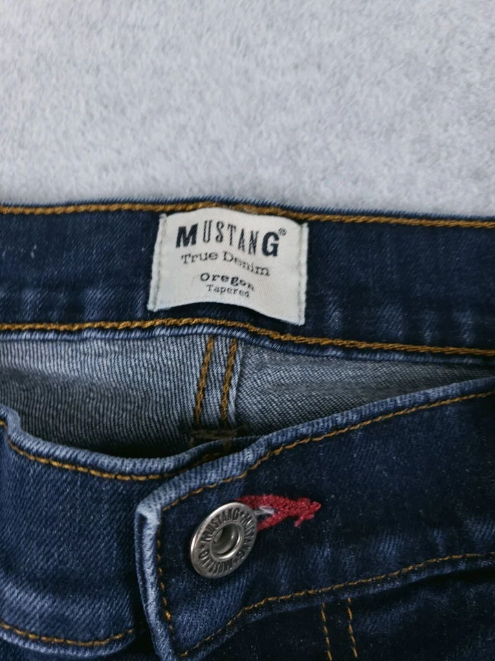 Pantalones de mezclilla Mustang para hombre talla 30x29 (REAL) True Denim Oregon pierna cónica azules Foto 3 de 4