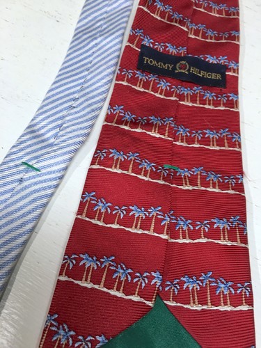 Tommy Hilfiger Palm Trees Mens Necktie Tie Made in USA - Picture 3 of 4