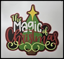 Xmas Magic Title Handmade Paper Piecing Embellishment PCC