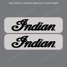 BM-12066 Indian Motorcycle Script Reflective Helmet Bike Safety Sticker Decal