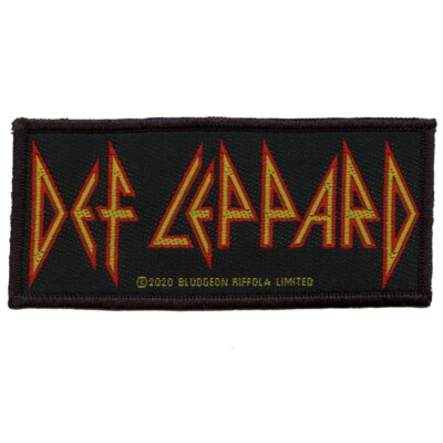 Def Leppard Logo  gewebter Aufnäher woven Patch