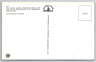 Channel Gardens, Rockefeller Center, NYC Postcard LC08-0567 | eBay