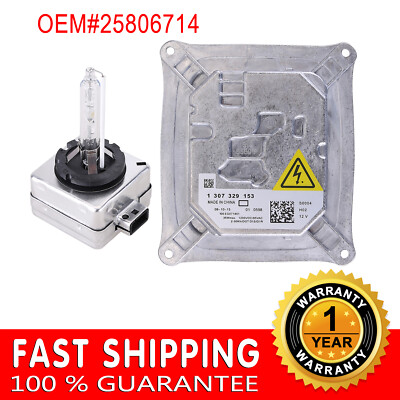 For Cadillac DTS Xenon HID Headlight Ballast Module 25806714 &Bulb 2006-2011
