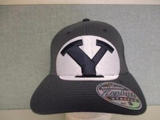 New BYU Cougars Adult Mens Sizes S-M/L Stretch Fit Cap Hat 25