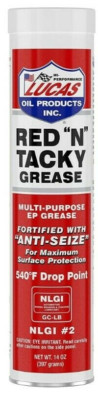 Lucas Oil 10005 Red N Tacky Multi-Purpose Grease 14 oz. Cartridges