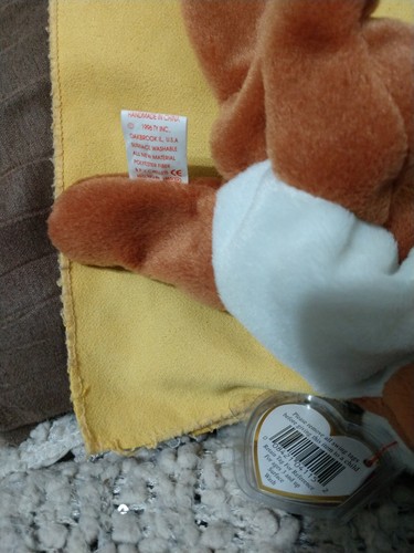 TY Beanie Babies- Sly The Fox 1996 Authentic P.V.C Pellets RETIRED - Picture 4 of 4