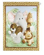 Fabric Traditions Panel - Jungle Babies - Patty Reed Nursery 44  x35  
