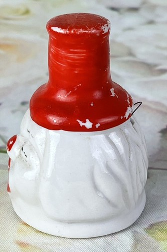 Vintage 1980’s Porcelain Bell Clown Face White Cold Painted Red Hat Movie IT - Picture 3 of 6