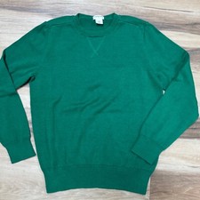 J Crew Sweater Boys 10 Crew Cuts Green Cotton Crewneck