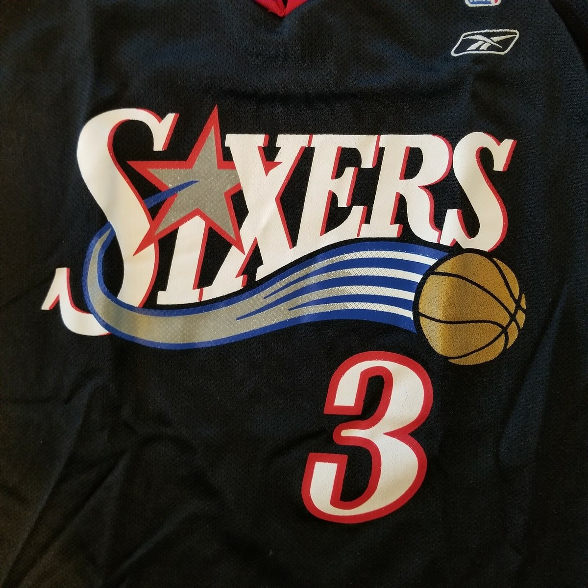 Vintage Allen Iverson #3 Jersey Philadelphia 76ers Sixers Blue