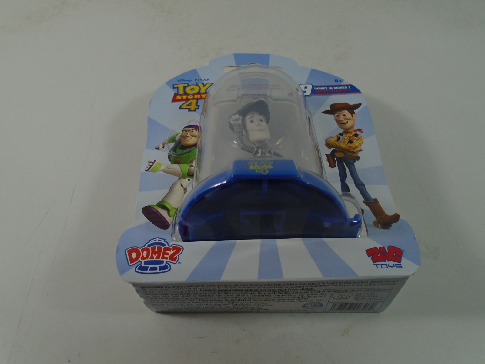 ZAG TOYS DOMEZ--DISNEY'S TOY STORY 4--WOODY FIGURE (NEW) BLACK & WHITE