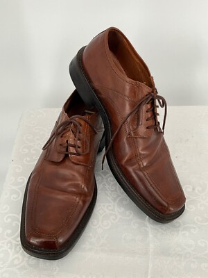 Johnston & Murphy Mens Brown Leather Dress Shoes Size 10 M