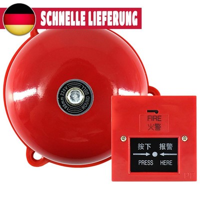 4 Inch Manual Call Point Fire Alarm Resettable Schools Fire Alarm AC 220V 100db