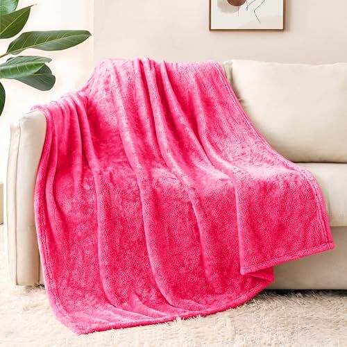 Extra Large Fleece Throw Blanket 50x70 Inch, Super Throw(50x70 In