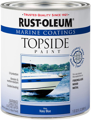 207002 Marine Coatings Topside Paint, Quart, Gloss Navy Blue