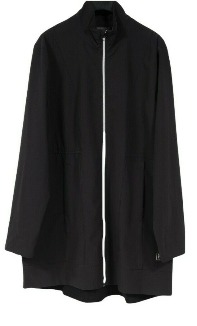 Giacca a vento uomo Fila Sport track taglia XL nero bianco zip finto collo