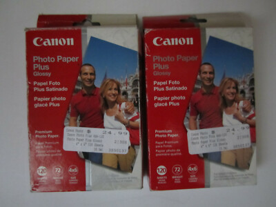 2 Packs Canon Photo Paper Plus Glossy 240 sheets (total Between 2 Packs) 4x6 