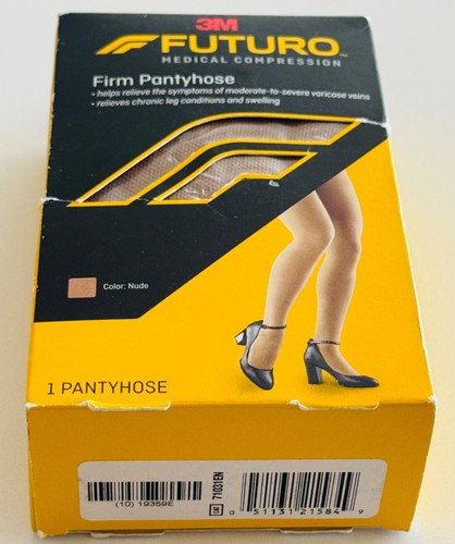 Neu Futuro feste Strumpfhose medizinische Kompression Bein Schwellung Relief nude Übergröße - Bild 5 von 7