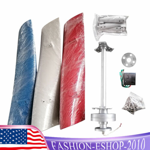 400W 24V Vertical Axis Wind Power Turbine Generator Controller Home Windmill Kit - Bild 6 von 16