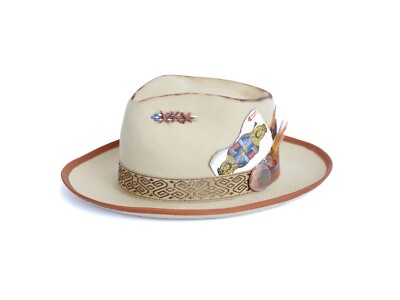 Goorin Bros River Gray fedora hat With Unique Styling By Khuritara