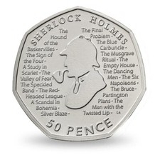 2019 Sherlock Holmes 50p Fifty Pence Rare Coin Hunt Circulated