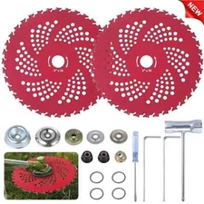9"x 36 Teeth Carbide Tipped Blade kit for Brush Cutter Trimmer Weed Eater 2 Pack
