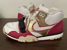 Nike Air Trainer 1 MID PRM QS JERRY RICE 49ers Shoes, SZ 9.5 US, 🇺🇸 DUTY FREE!